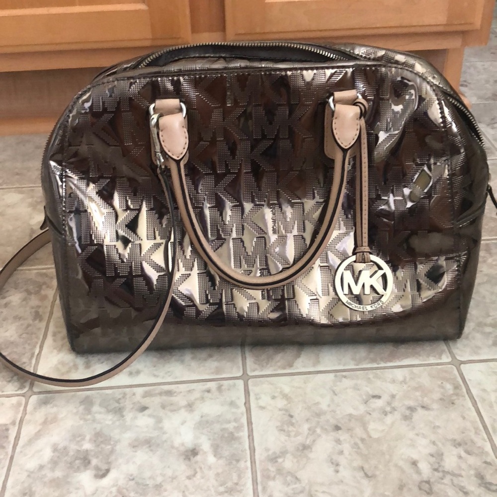 Silver Michael Kors Purse